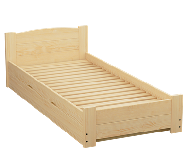 Łóżko sosnowe BOOMER Zaczarowana Sypialnia podnoszone