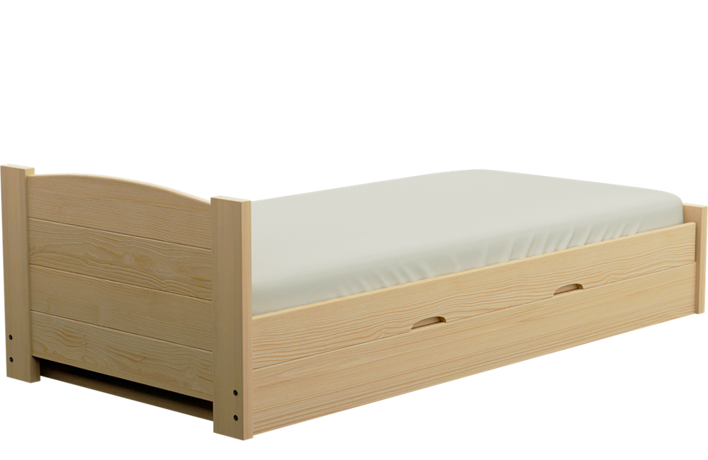 Łóżko sosnowe BOOMER Zaczarowana Sypialnia podnoszone