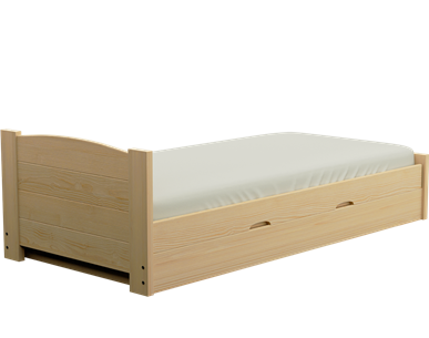 Łóżko sosnowe BOOMER Zaczarowana Sypialnia podnoszone