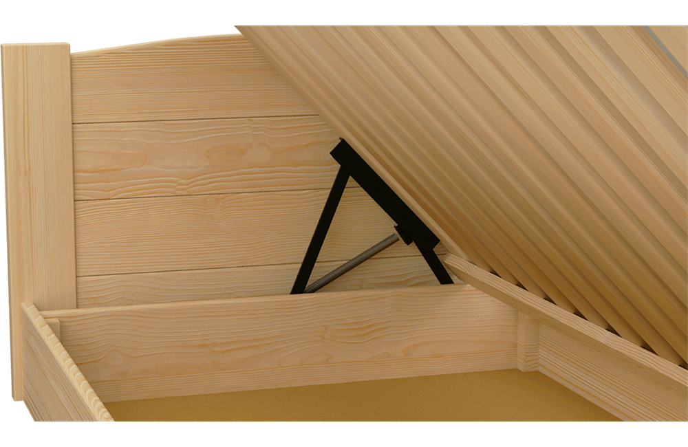 Łóżko sosnowe BOOMER Zaczarowana Sypialnia podnoszone