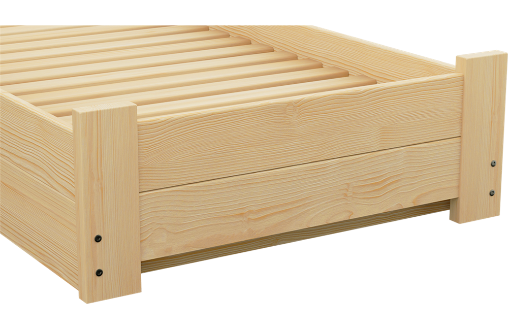 Łóżko sosnowe BOOMER Zaczarowana Sypialnia podnoszone