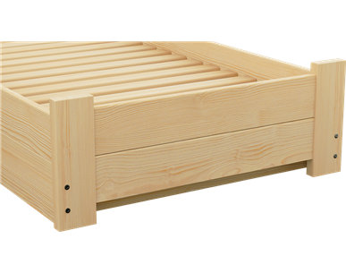 Łóżko sosnowe BOOMER Zaczarowana Sypialnia podnoszone