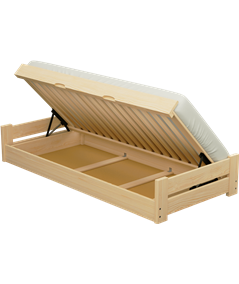 Łóżko sosnowe CHAMP Zaczarowana Sypialnia podnoszone