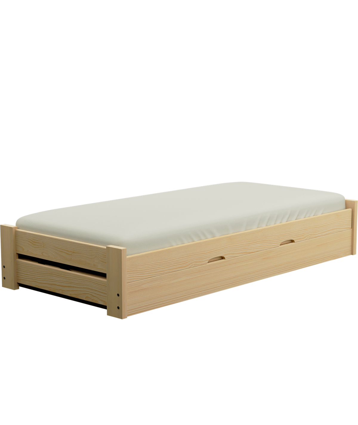 Łóżko sosnowe CHAMP Zaczarowana Sypialnia podnoszone