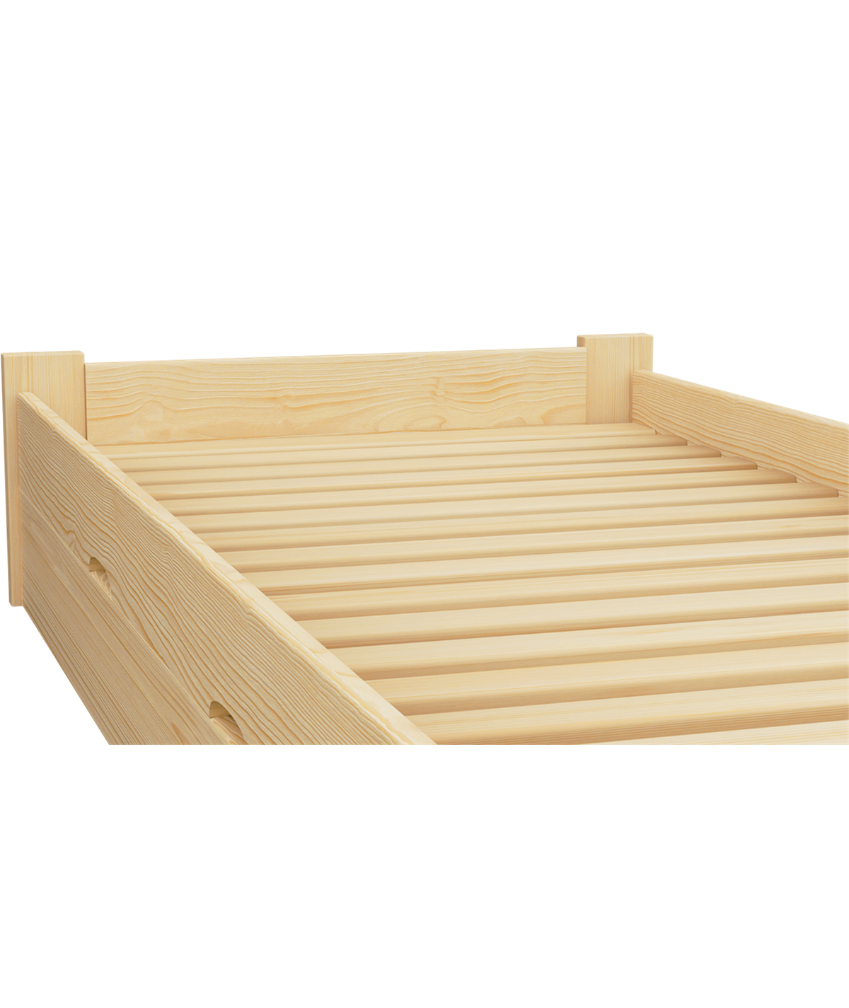 Łóżko sosnowe CHAMP Zaczarowana Sypialnia podnoszone