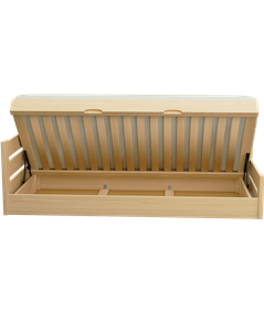 Łóżko sosnowe DRIV Zaczarowana Sypialnia podnoszone