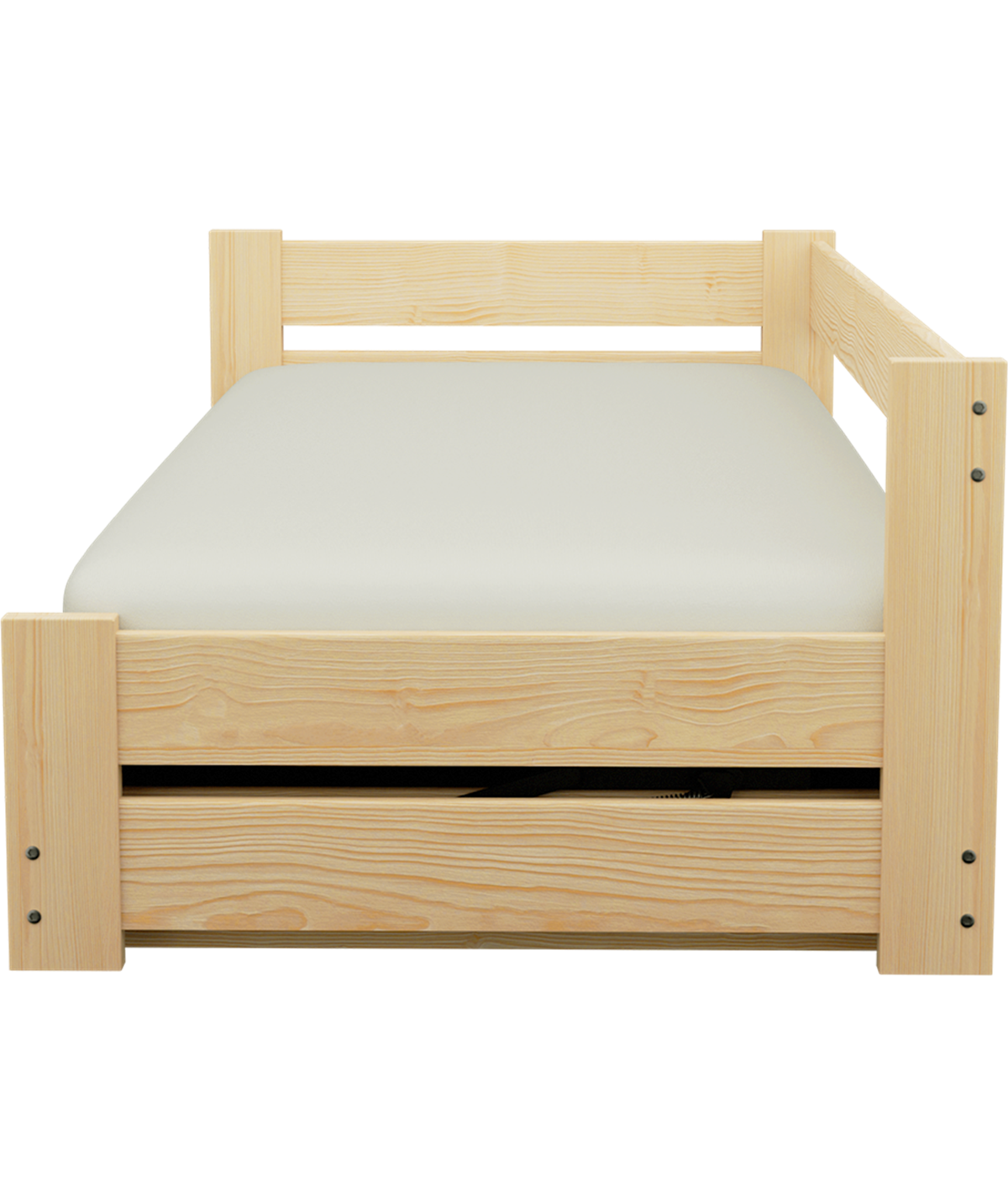 Łóżko sosnowe DRIV Zaczarowana Sypialnia podnoszone