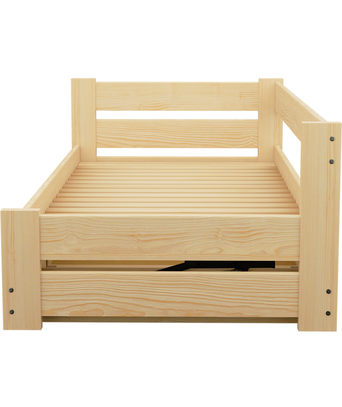 Łóżko sosnowe DRIV Zaczarowana Sypialnia podnoszone