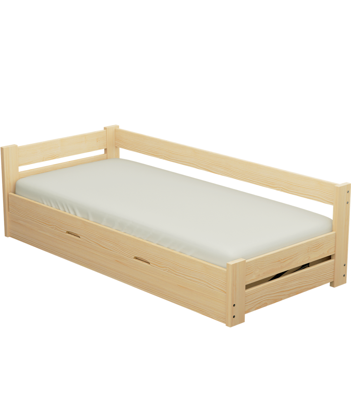 Łóżko sosnowe DRIV Zaczarowana Sypialnia podnoszone