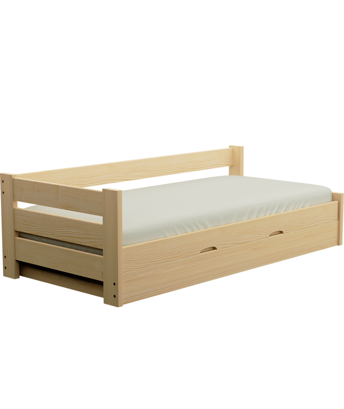 Łóżko sosnowe DRIV Zaczarowana Sypialnia podnoszone