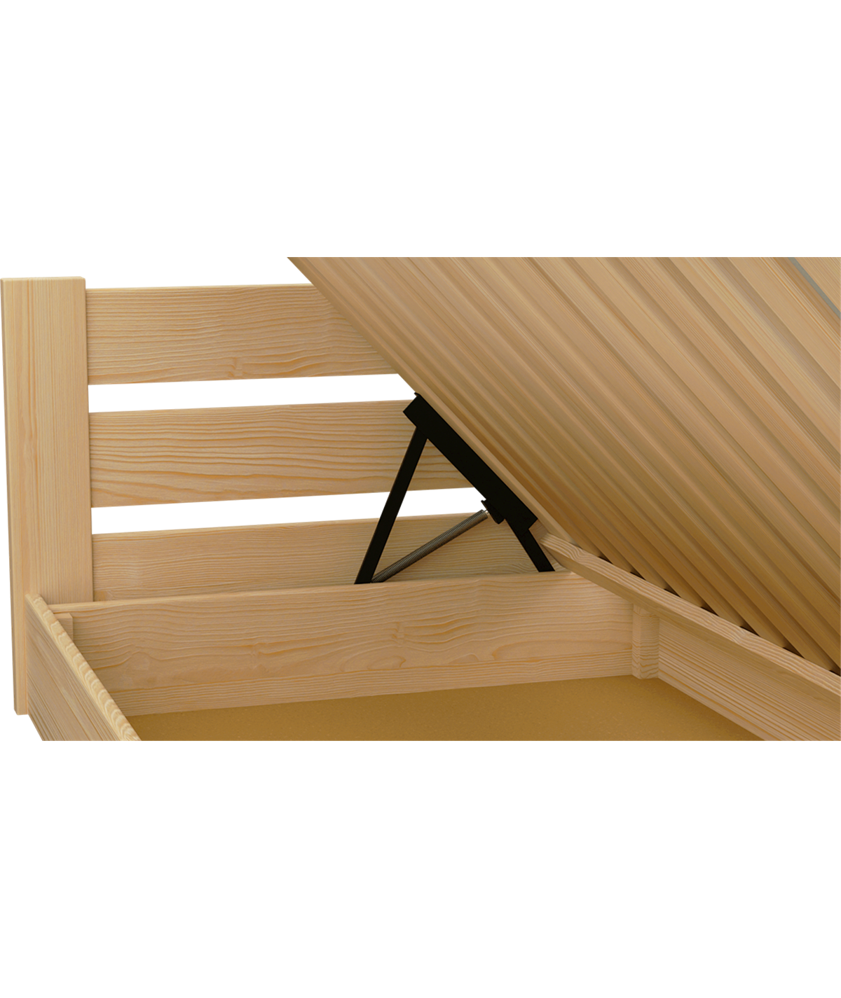 Łóżko sosnowe DRIV Zaczarowana Sypialnia podnoszone