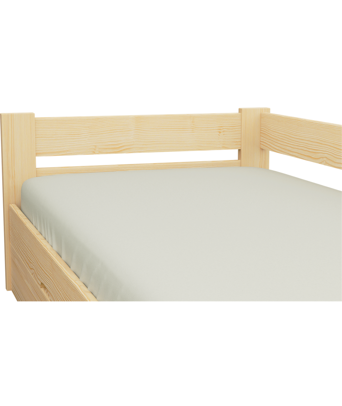 Łóżko sosnowe DRIV Zaczarowana Sypialnia podnoszone