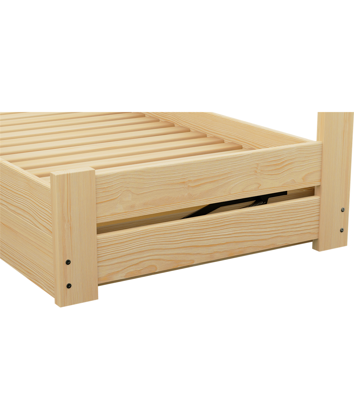 Łóżko sosnowe DRIV Zaczarowana Sypialnia podnoszone