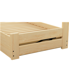 Łóżko sosnowe DRIV Zaczarowana Sypialnia podnoszone