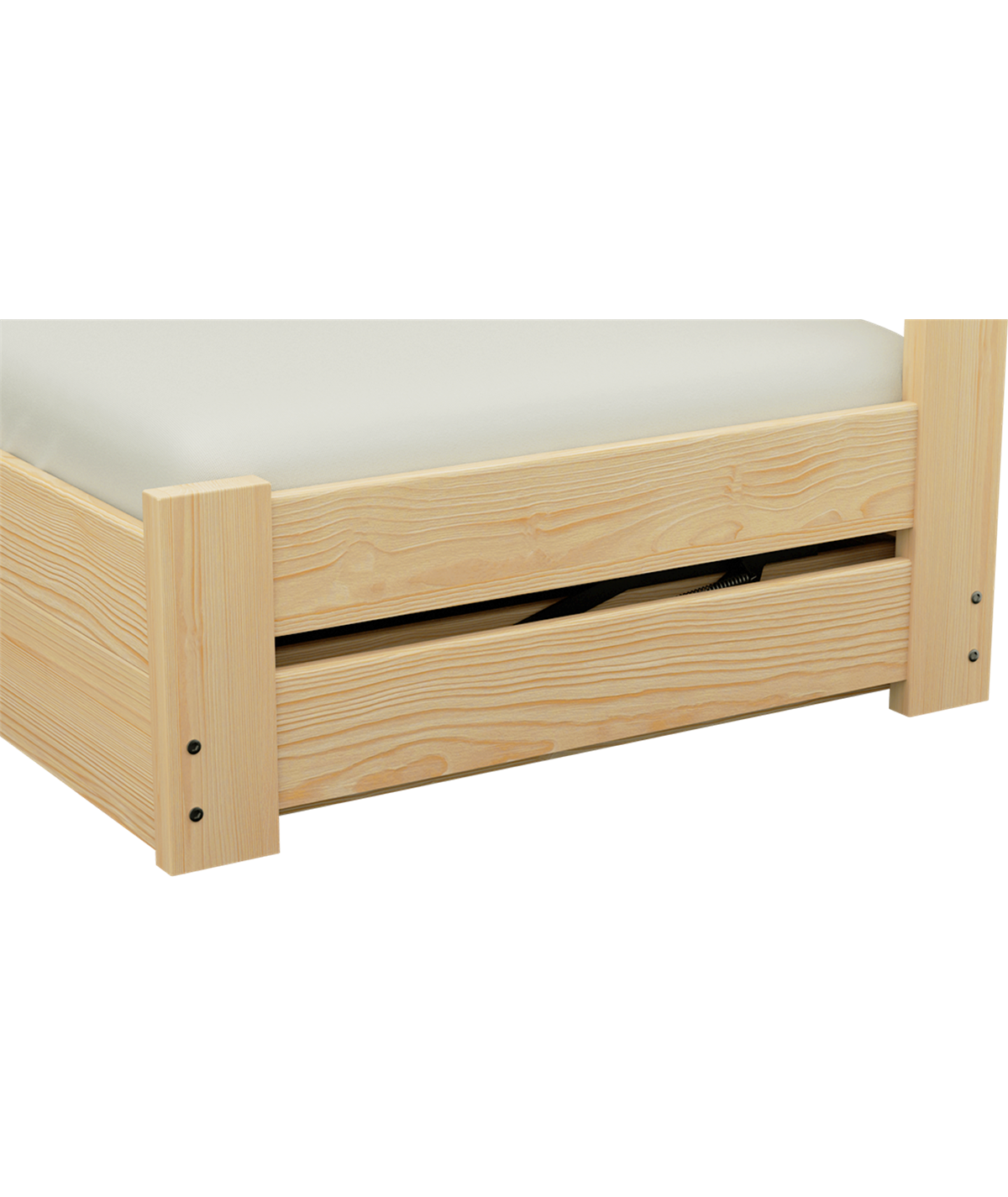 Łóżko sosnowe DRIV Zaczarowana Sypialnia podnoszone