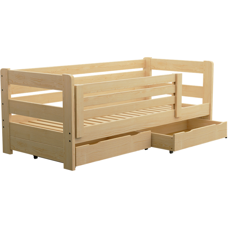 Łóżko sosnowe ZOSIA Zaczarowana Sypialnia ze stelażem