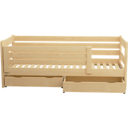 Łóżko sosnowe ZOSIA Zaczarowana Sypialnia ze stelażem