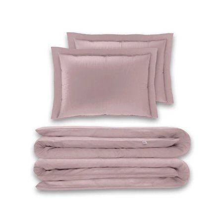 Pościel bawełniana satynowa Pudrowy Róż LaCama