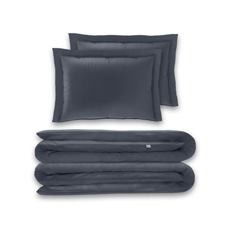 Pościel bawełniana satynowa Szara Perła LaCama