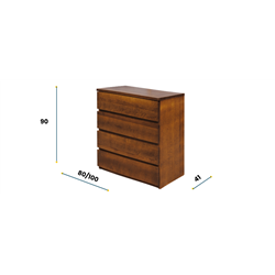 Komoda dębowa S4 WIÓR