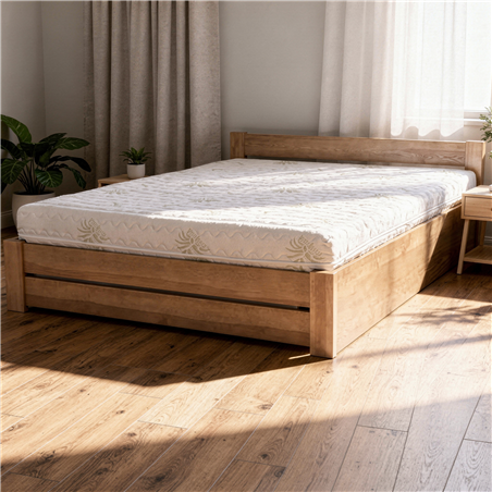 Łóżko bukowe AMETYST 4/3 STOLMIS R.D podnoszone v24