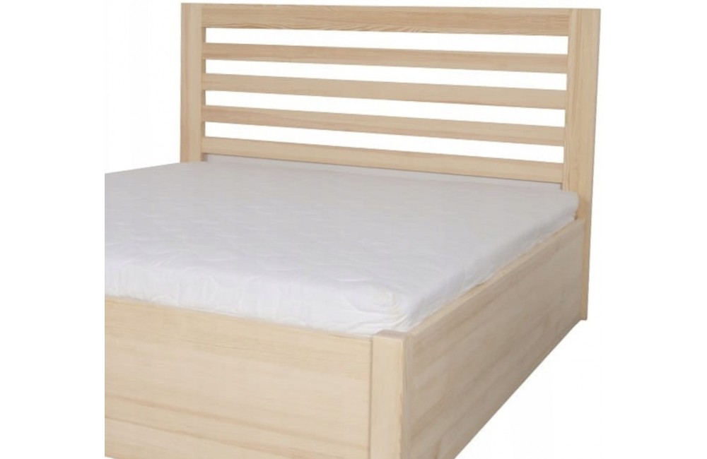 Łóżko brzozowe KORAL 5 STOLMIS podnoszone na ramie drewnianej