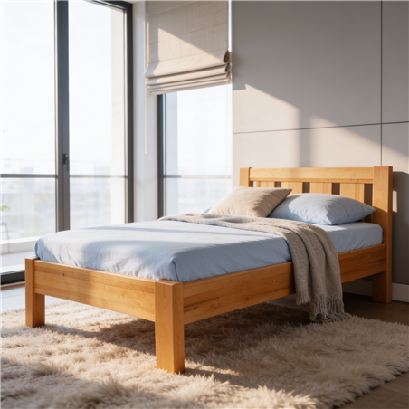 Łóżko dębowe LILA WIÓR