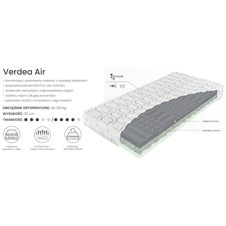 Materac VERDEA AIR MATERASSO piankowy