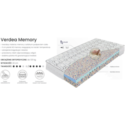 Materac VERDEA MEMORY MATERASSO piankowy