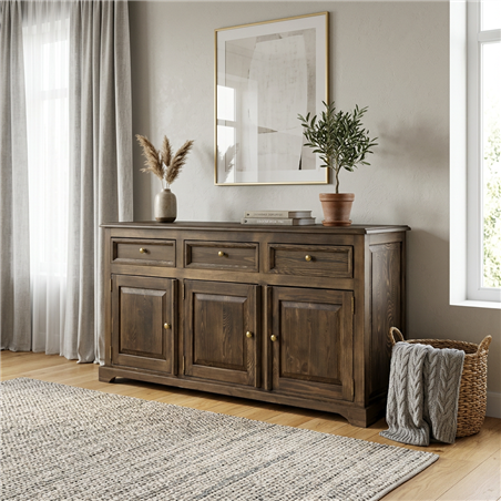 Komoda sosnowa KD 719 DREWMAX rustikal