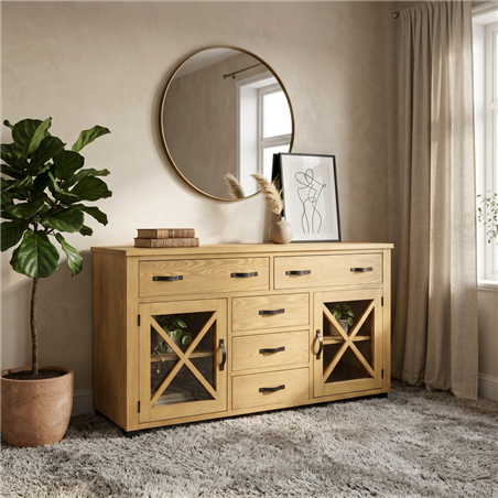 Komoda sosnowa KD 722 DREWMAX rustikal