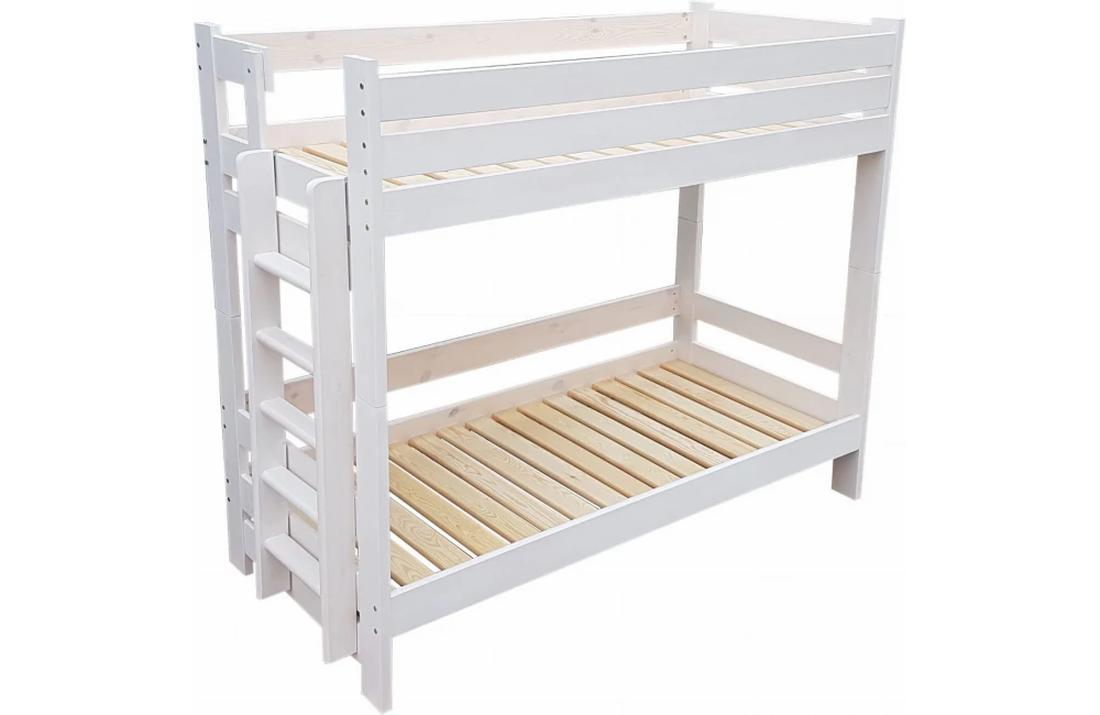 Mocna konstrukcja łóżka piętrowego ze stelażami ze sztywnych listew Zaczarowana Sypialnia