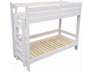 Mocna konstrukcja łóżka piętrowego ze stelażami ze sztywnych listew Zaczarowana Sypialnia