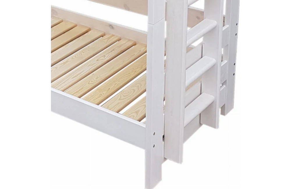 Szerokie i mocna stopnie drabinki w łóżku piętrowym dla dorosłych KING KONG Zaczarowana Sypialnia