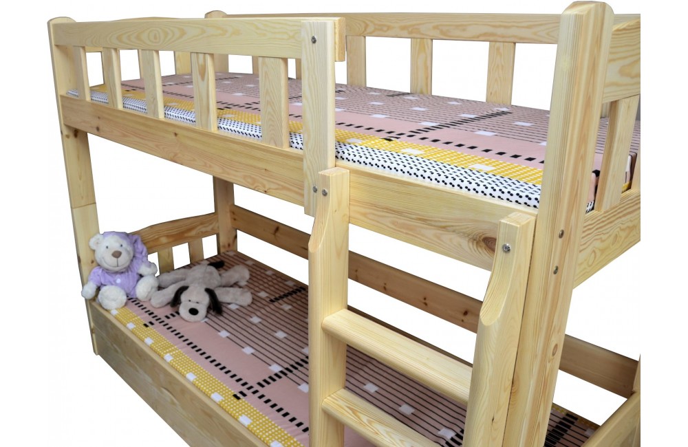 Konstrukcja łóżka piętrowego Matador w postaci płotków