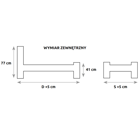 Łóżko bukowe LK 198 DREWMAX wymiary