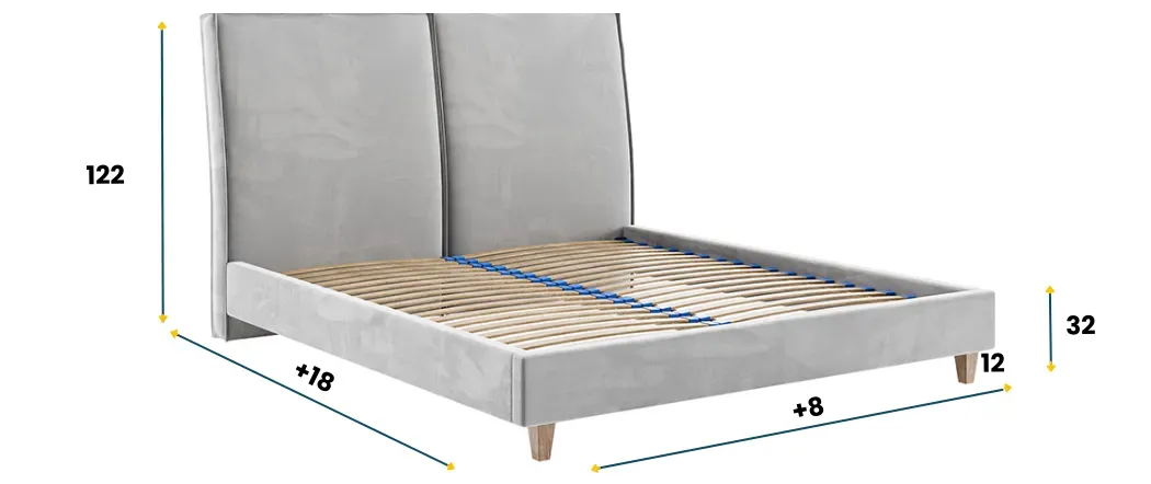 Łóżko tapicerowane BOLZANO LAVERTO