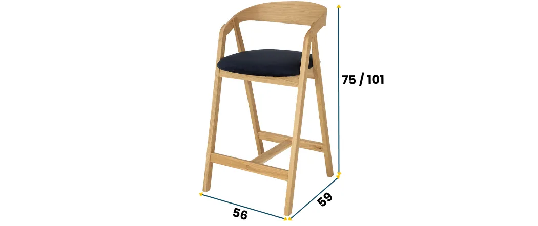 Krzesło dębowe HOKER KT 395 DREWMAX