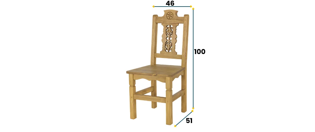 Krzesło sosnowe KT 711 DREWMAX