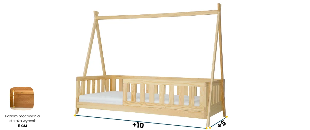 Łóżko dla dziecka LK 142 DREWMAX