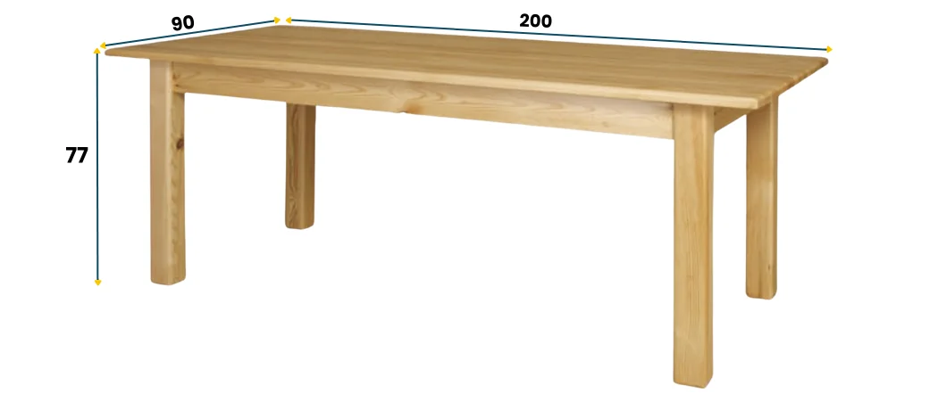 Stół sosnowy ST 107 DREWMAX