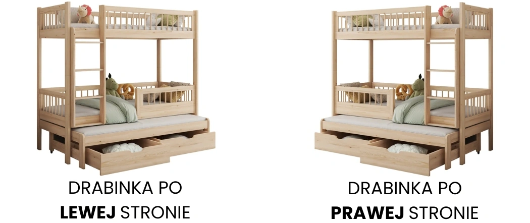 Strona drabinki łóżka Evan