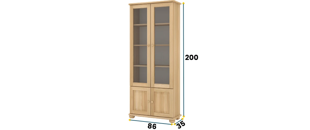 Witryna sosnowa GAJA 0152 STOLMIS