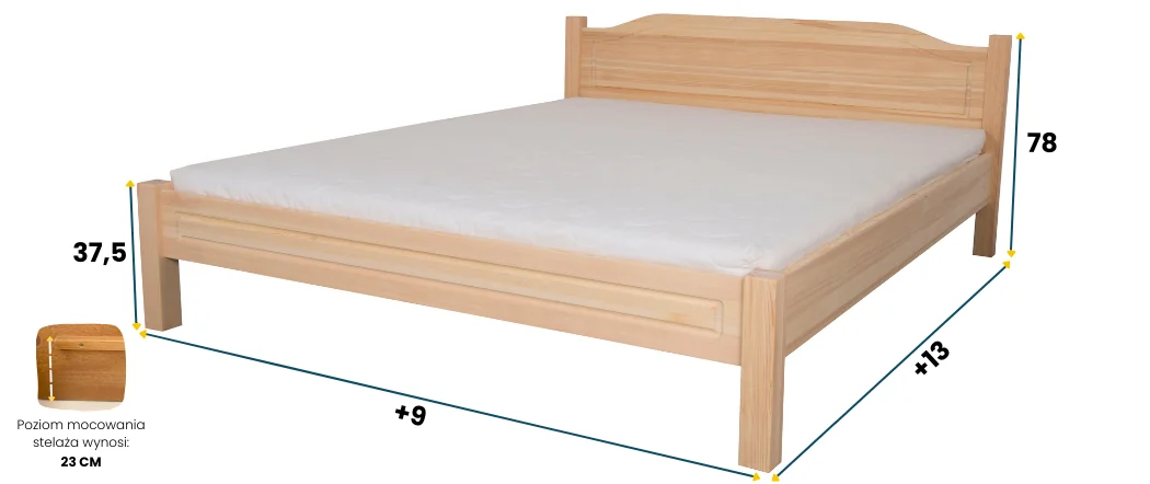 Łóżko brzozowe OLIWIN 1