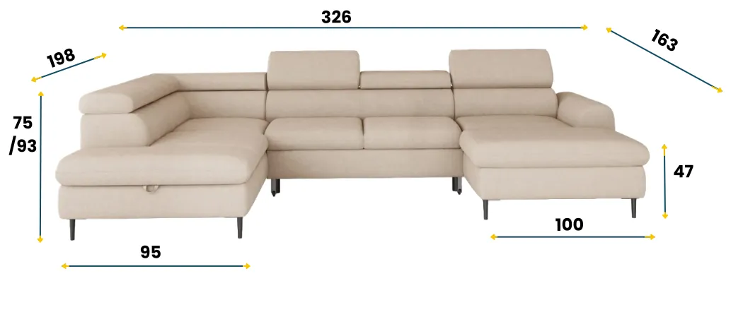 Narożnik RAYO XL WERSAL