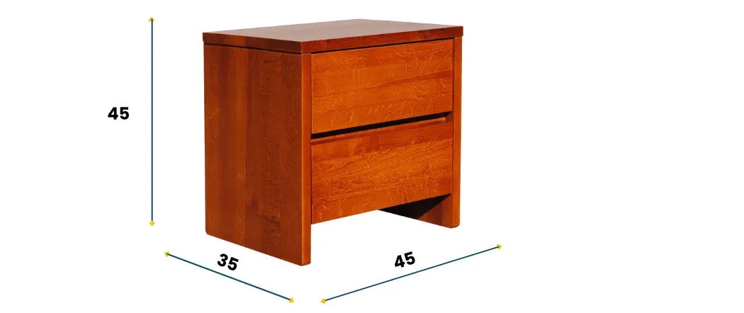 Szafka nocna olchowa S2 WIÓR