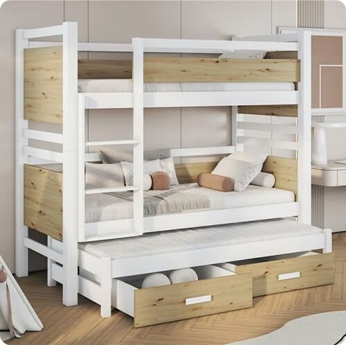 Łóżka piętrowe wysokie