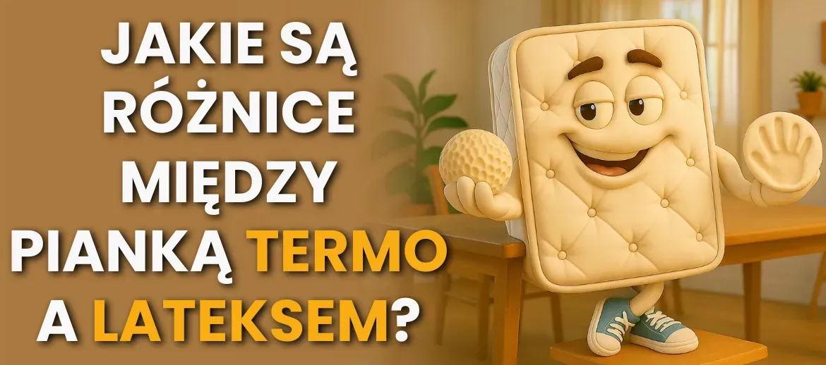 Różnica między pianką termoelastyczną visco (memory) a lateksem