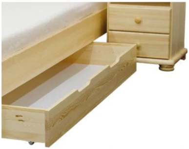Mniejsza szuflada do łóżka Stolmis 155x57cm