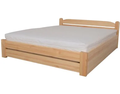 Łóżko bukowe AMETYST 4/1 STOLMIS podnoszone na ramie drewnianej